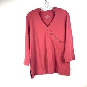 Neon Buddha- button tunic top